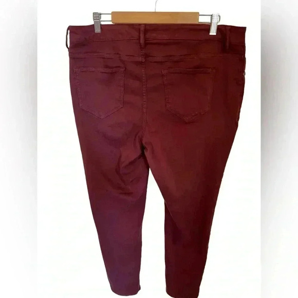 Maurices women’s maroon brown ankle pants size 18 . - Picture 3 of 5